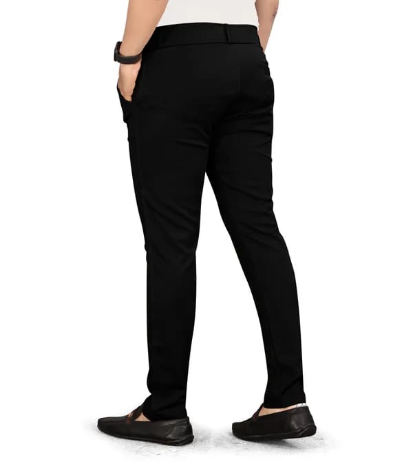 Lycra Blend Designer Formal Trousers For Man