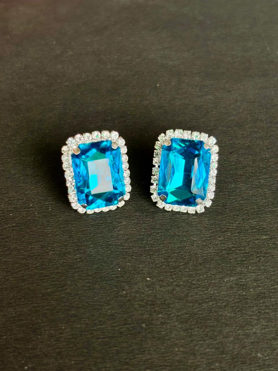 Combo Pack of 6 Premium Stud Earrings for Women & Girls | Crystal Stone & Pearl Design | Multicolor Party & Daily Wear Jewellery