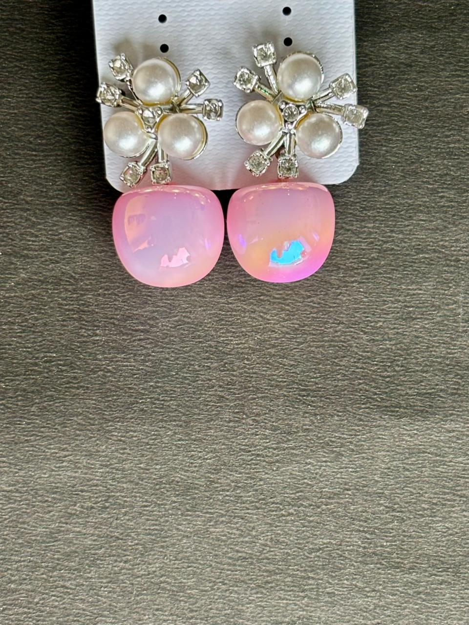 Combo Pack of 6 Premium Stud Earrings for Women & Girls | Crystal Stone & Pearl Design | Multicolor Party & Daily Wear Jewellery