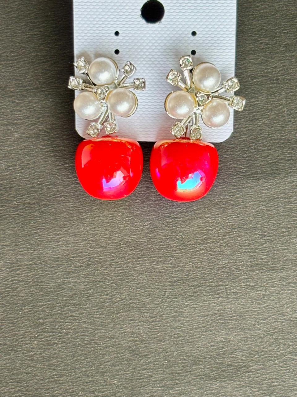 Combo Pack of 6 Premium Stud Earrings for Women & Girls | Crystal Stone & Pearl Design | Multicolor Party & Daily Wear Jewellery